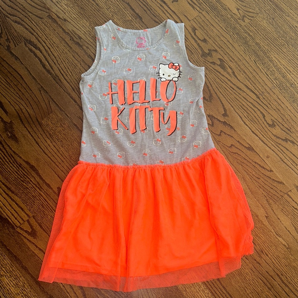 Hello Kitty Gray and Orange Dress